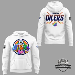 Edmonton Oilers Pride Night Graffiti Logo Hoodie