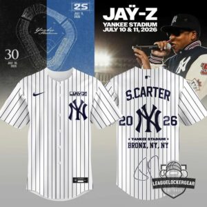 Jay-Z New York Yankees S. Carter Yankee Stadium 2026 Concert Baseball Jersey