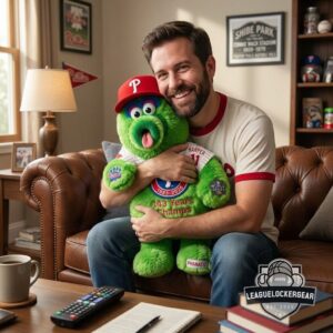 Philadelphia Phillies 143rd Anniversary Phillie Phanatic Pillow