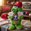 Philadelphia Phillies 143rd Anniversary Phillie Phanatic Pillow