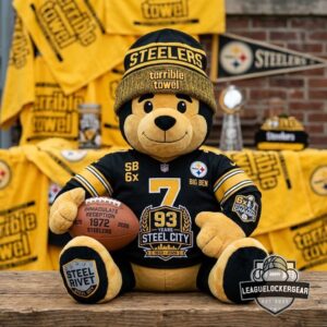 Pittsburgh Steelers 93 Years Steel City Big Ben Pillow