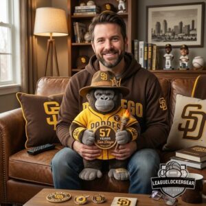 San Diego Padres 57 Years Anniversary Swagman Pillow