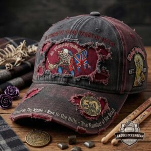 Iron Maiden 50th Anniversary Distressed Hat