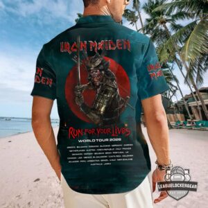 Iron Maiden Samurai Eddie Run For Your Lives World Tour 2026 Hawaiian Shirt
