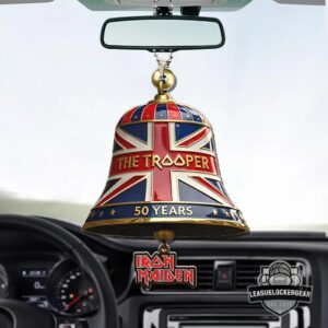 Iron Maiden The Trooper 50 Years Car Ornament Bell Acrylic Plaque