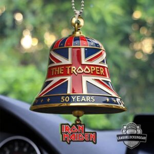Iron Maiden The Trooper 50 Years Car Ornament Bell Acrylic Plaque