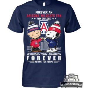 Arizona Wildcats Snoopy Peanuts Forever Fan Win Or Lose T-Shirt