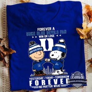 Duke Blue Devils Snoopy Charlie Brown Forever A Fan T-Shirt