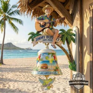 Jimmy Buffett Fins Up Wall Bell