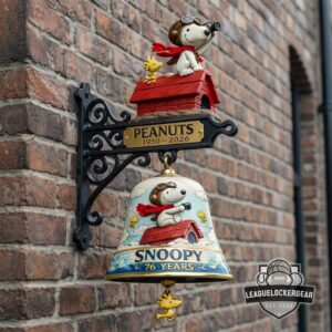 Peanuts Snoopy 76 Years Anniversary Wall Bell