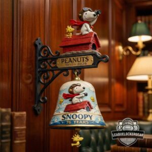 Peanuts Snoopy 76 Years Anniversary Wall Bell