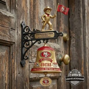 San Francisco 49ers 80th Anniversary Faithful to the Bay Wall Hanging Bell