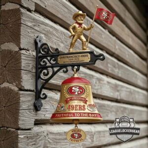San Francisco 49ers 80th Anniversary Faithful to the Bay Wall Hanging Bell