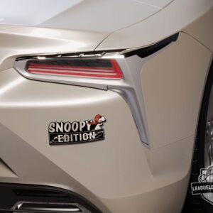 Snoopy In Red Baron Edition 3D Inlayed Car Name Badge