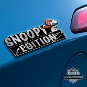 Snoopy In Red Baron Edition 3D Inlayed Car Name Badge