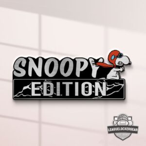 Snoopy In Red Baron Edition 3D Inlayed Car Name Badge