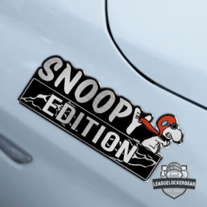 Snoopy In Red Baron Edition 3D Inlayed Car Name Badge