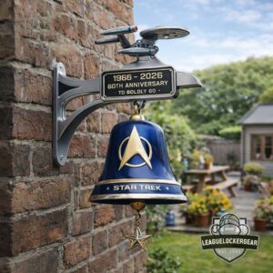Star Trek 60th Anniversary To Boldly Go Wall Bell