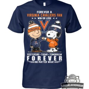 Virginia Cavaliers Snoopy Charlie Brown Forever Fan T-Shirt
