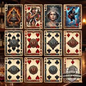 AC/DC 53rd Anniversary Highway to Hell Playing Cards