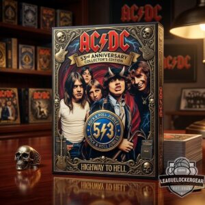 AC/DC 53rd Anniversary Highway to Hell Playing Cards