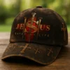 Jesus Saved My Life Distressed Baseball Cap