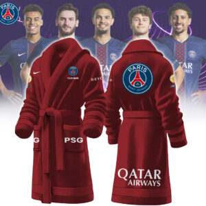 Paris Saint-Germain Personalized Qatar Airways Bathrobe