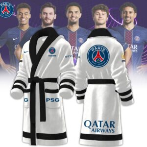 Paris Saint-Germain Personalized Qatar Airways Bathrobe