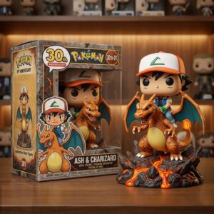 Pokémon Ash & Charizard 30th Anniversary Funko Pop