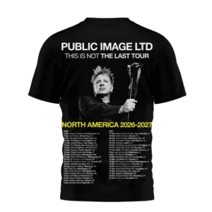 Public Image Ltd This Is Not The Last Tour 2026-2027 T-Shirt