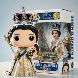 Queen Elizabeth II 100th Anniversary Special Edition Funko Pop Figure