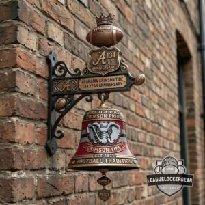 Alabama Crimson Tide 134th Football Years Anniversary Hanging Bell