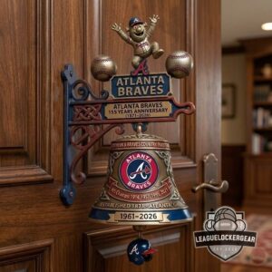 Atlanta Braves 155 Years Anniversary Wall Bell
