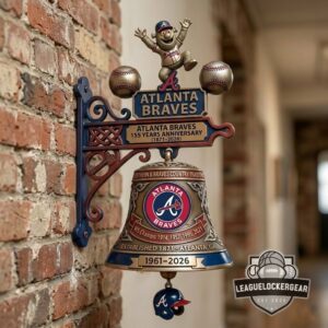 Atlanta Braves 155 Years Anniversary Wall Bell
