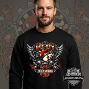 Buc-ee's Harley-Davidson Turning Gas Into Noise Biker Sweatshirt