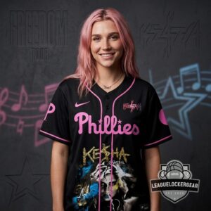 Phillies x Kesha The Freedom Tour 2026 Baseball Jersey