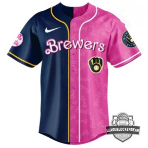 Milwaukee Brewers Barbie Night Game Baseball Jersey