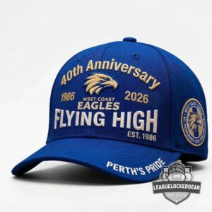 West Coast Eagles 40th Anniversary 1986-2026 Flying High Cap