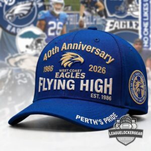 West Coast Eagles 40th Anniversary 1986-2026 Flying High Cap