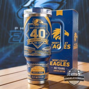 West Coast Eagles 40th Anniversary 1986-2026 Tumbler With Handle