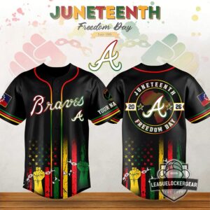Atlanta Braves Juneteenth Freedom Day Baseball Jersey
