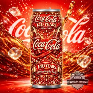 Coca-Cola 140 Years Anniversary 1886-2026 Soda Can Tumbler