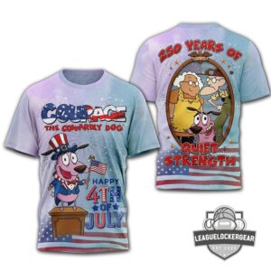 Courage the Cowardly Dog 250 Years Anniversary T-Shirt