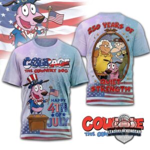 Courage the Cowardly Dog 250 Years Anniversary T-Shirt