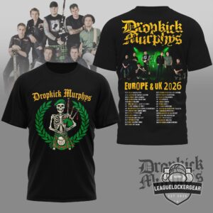 Dropkick Murphys Europe & UK Tour 2026 T-Shirt