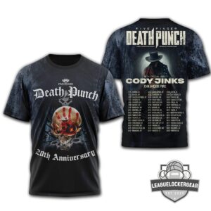 Five Finger Death Punch 20th Anniversary World Tour T-Shirt