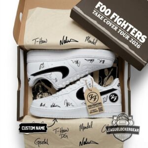 Foo Fighters Take Cover Tour 2026 Custom Name Air Force 1 Shoes