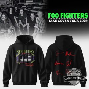 Foo Fighters Take Cover Tour 2026 Signatures Hoodie