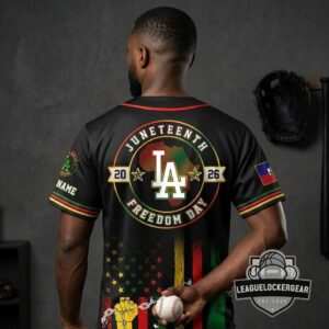 Los Angeles Dodgers Juneteenth Freedom Day Baseball Jersey