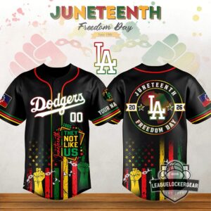 Los Angeles Dodgers Juneteenth Freedom Day Baseball Jersey